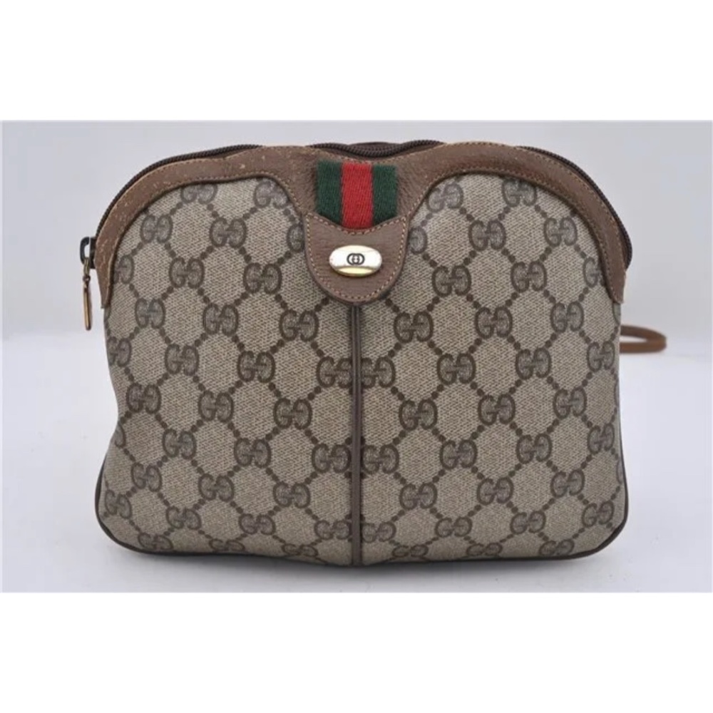 Authentic Vintage GUCCI GG Web Sherry Shoulder Crossbody Bag - Picture 10 of 13
